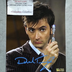 デイビッドテナント直筆サイン入り写真フレーム付き デイヴィッド・テナントのサイン入り 8x10 フライトナイト