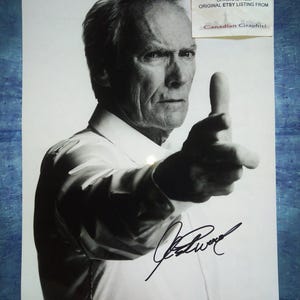 Clint Eastwood Hand Signed Autograph 11x14 Photo COA