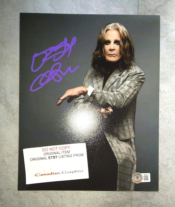 Ozzy Osbourne Handsigniertes Autogramm 8x10 Foto BAS COA - Etsy.de