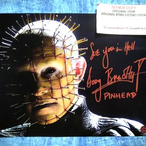 Doug Bradley Hand Signed Autograph 8x10 Photo COA Hellraiser