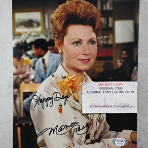 Marion Ross Hand Signed Autograph 8x10 Photo BAS COA Happy Days