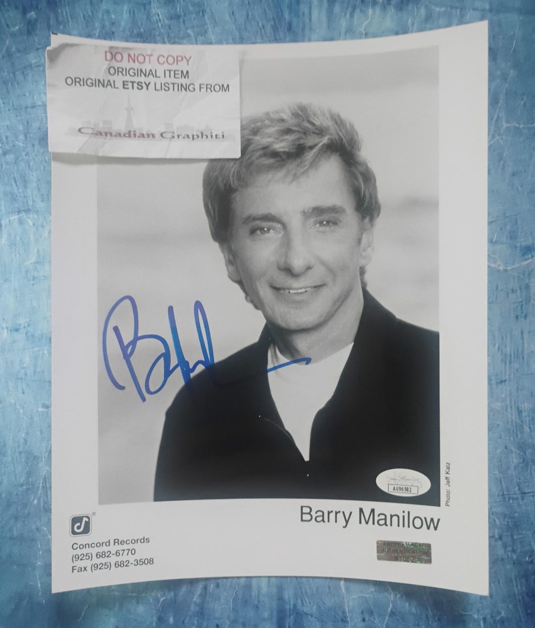 Barry Manilow Hand Signed Autograph 8x10 Photo JSA COA - Etsy