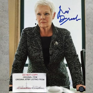 Judi Dench Hand Signed Autograph 8x10 Photo COA