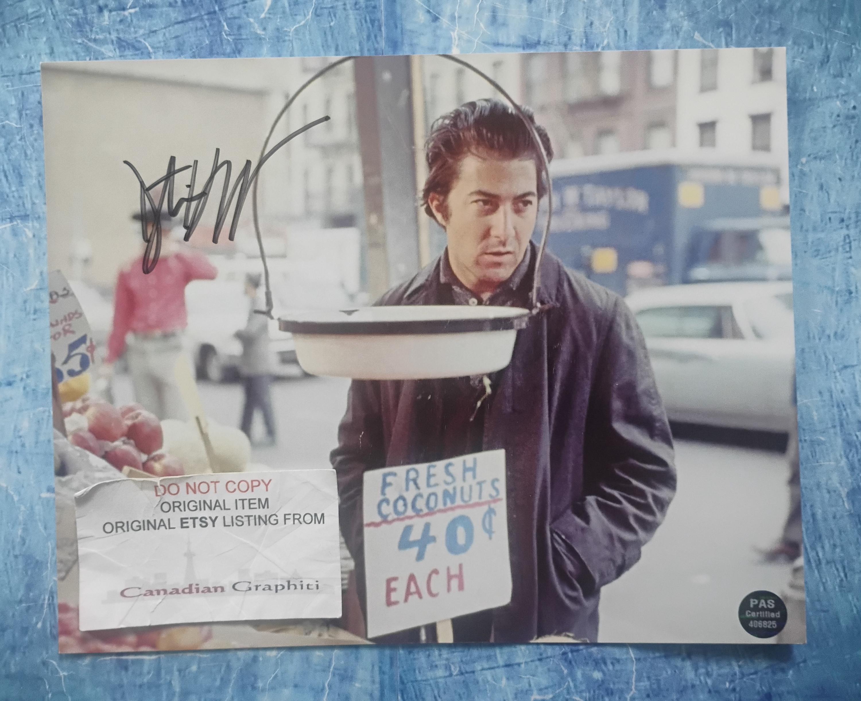 Dustin Autograph Dustin Hoffman Hand Signed Autograph 8x10 Photo COA - Etsy