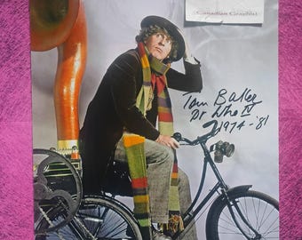 Tom Baker Hand Signed Autograph 11x14 Photo COA Doctor Who