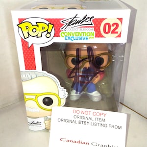 Stan Lee Hand Signed Autograph Fan Expo Canada Funko Pop COA