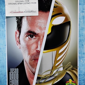Jason David Frank Hand Signed Autograph 8x10 Promo Photo COA Power Rangers
