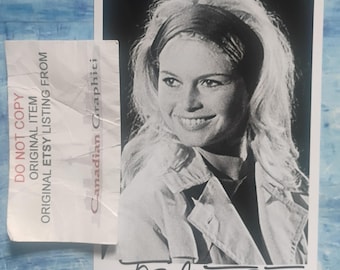 Foto autografata di Brigitte Bardot con certificato di autenticità