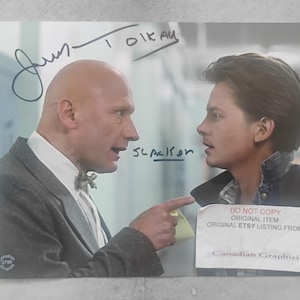James Tolkan Handsignerad autograf 8x10 foto OPix COA Tillbaka till framtiden