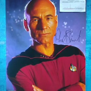 Patrick Stewart Hand Signed Autograph 11x14 Photo COA Star Trek