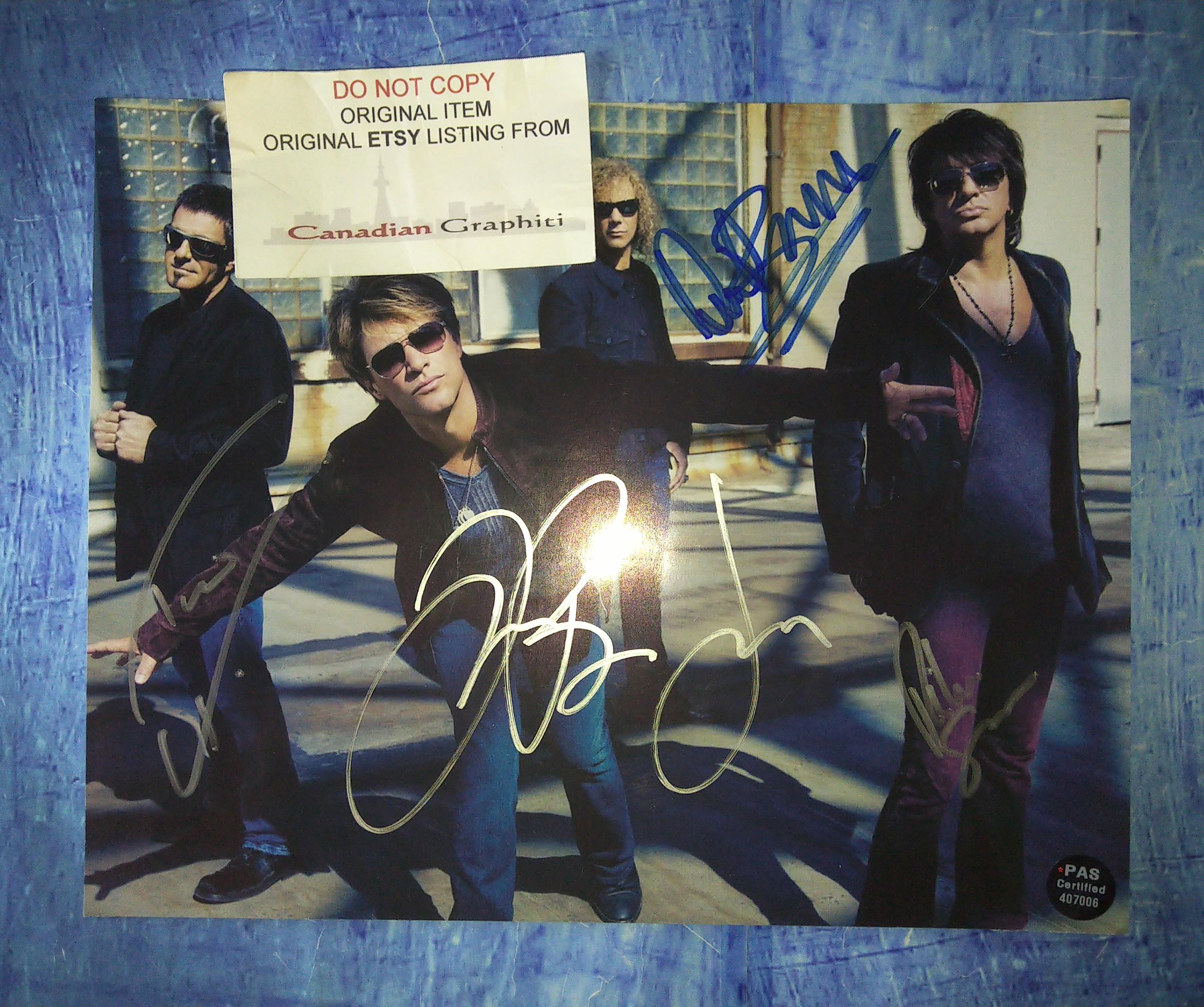 Bon jovi signed - Etsy 日本 Bon jovi signed - Etsy 日本