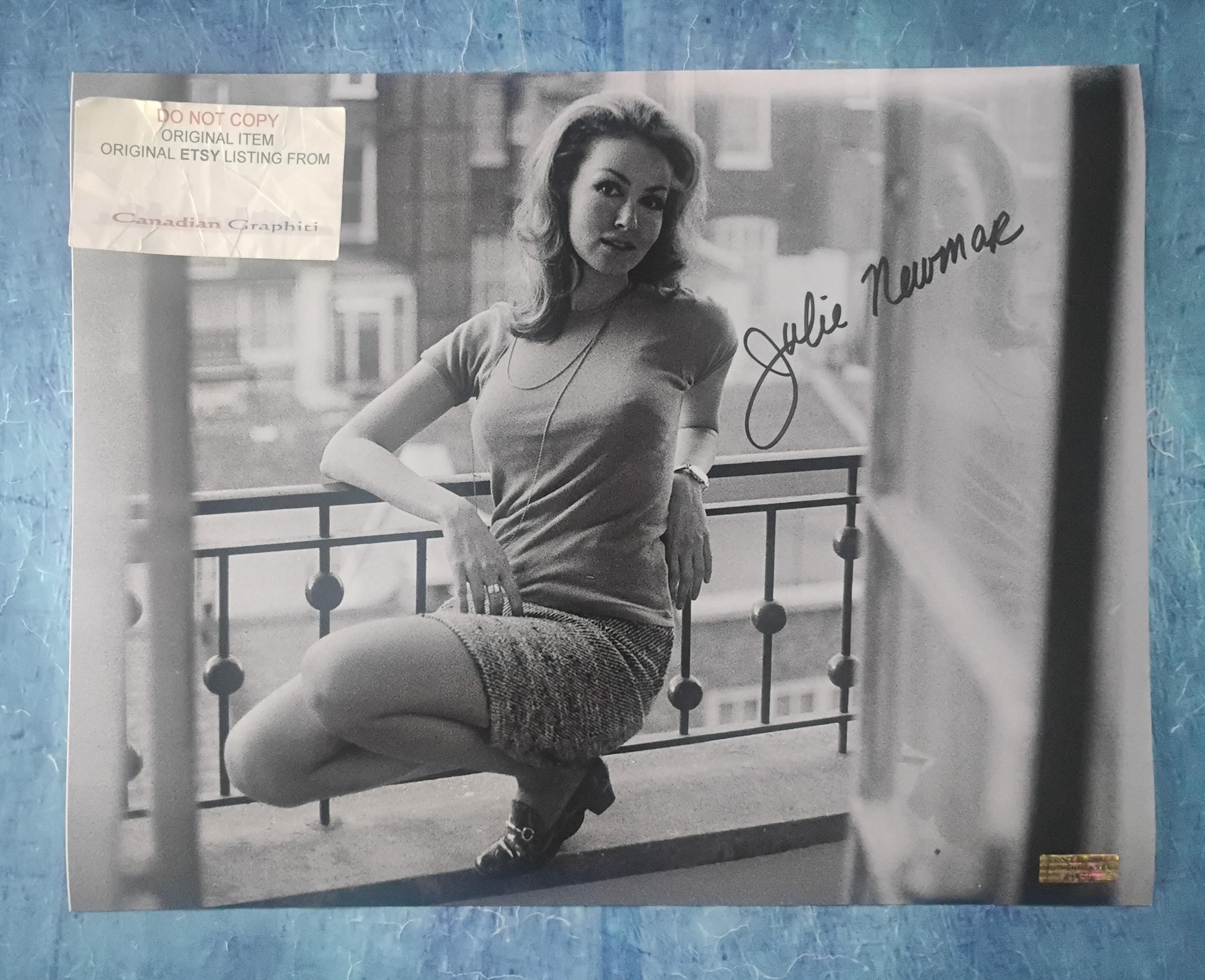 Julie Newmar Signed Press Kit Photo JSA Cert