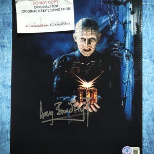 Doug Bradley Hand Signed Autograph 8x10 Photo BAS COA Hellraiser