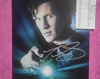 Matt Smith Hand Signed Autograph 8x10 Photo COA Doctor Who