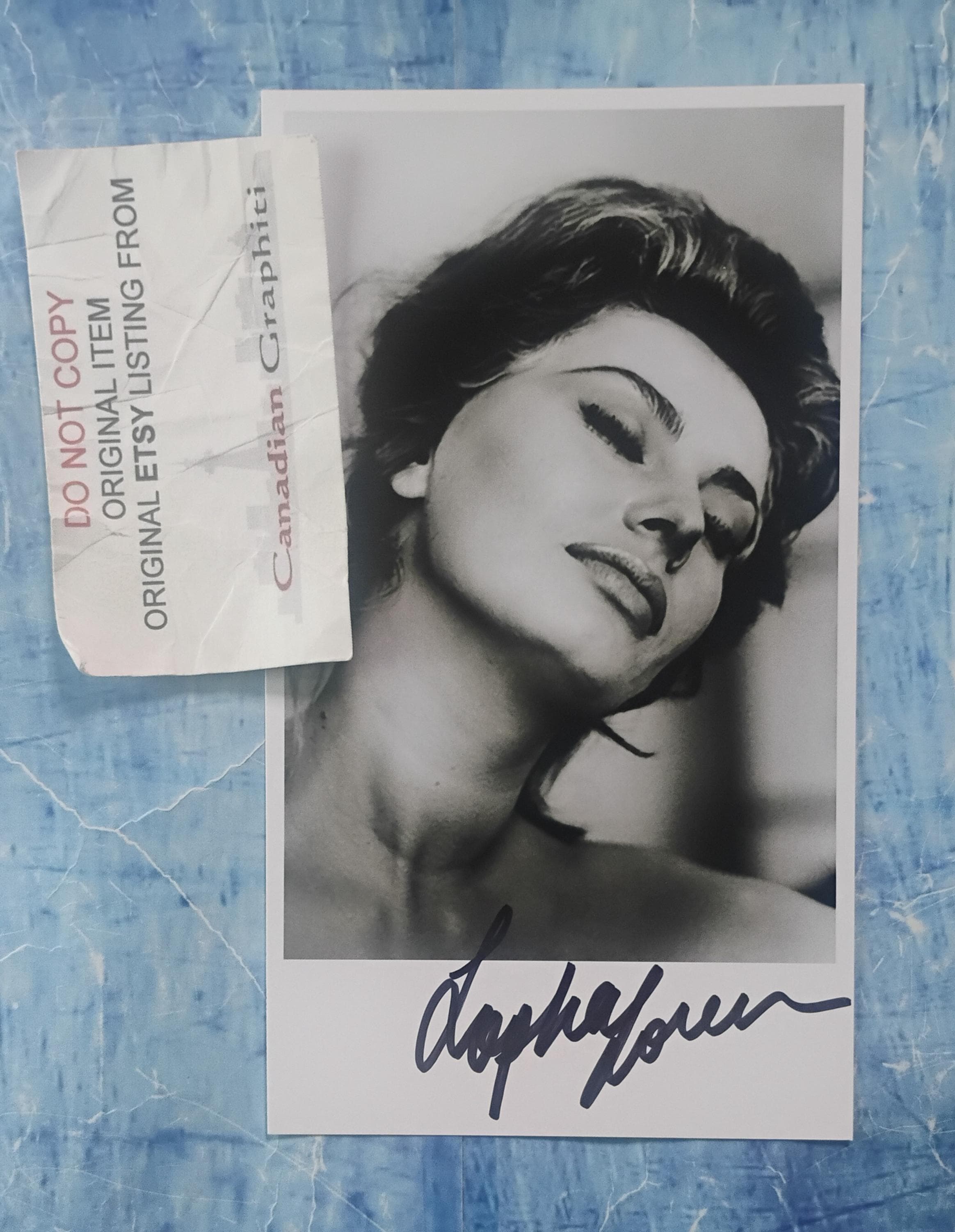 Sophia Loren Hand Signed Autograph Photo COA - Etsy