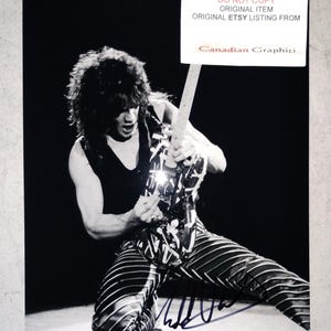 Eddie Van Halen Hand Signed Autograph 8x10 Photo COA