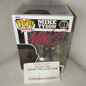 Mike Tyson Hand Signed Autograph Funko Pop JSA COA