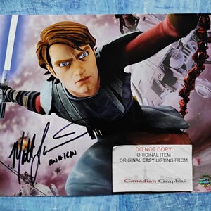 Matt Lanter Hand Signed Autograph 8x10 Photo COA Star Wars Clone Wars