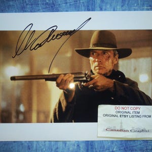 Clint Eastwood Hand Signed Autograph 8x10 Photo COA Unforgiven
