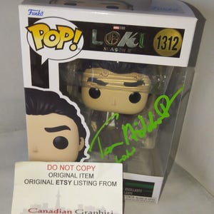 トム・ヒドルストン 直筆サイン FUNKO POP