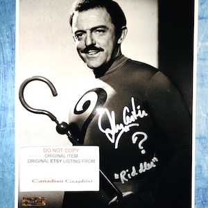 John Astin Hand Signed Autograph 8x10 Photo COA The Riddler