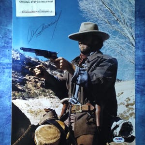 Clint Eastwood Hand Signed Autograph 11x14 Photo PSA COA