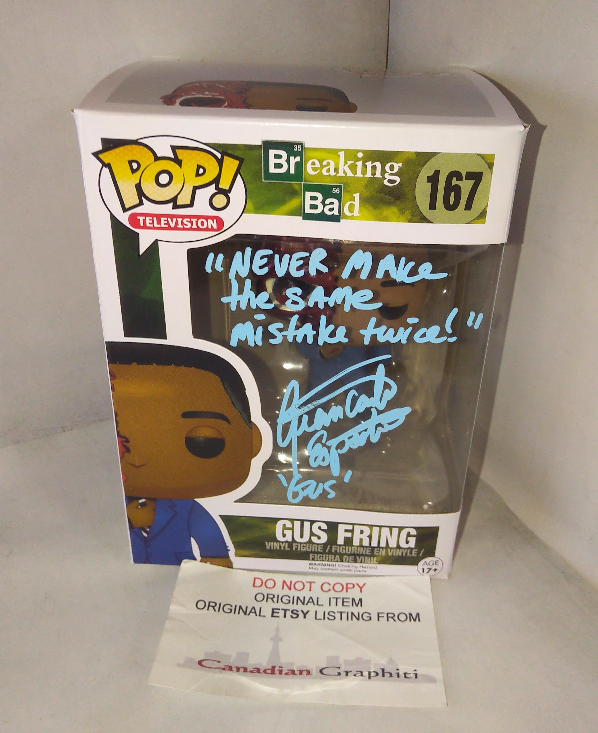 Giancarlo Esposito Hand Signed Autograph Breaking Bad Funko Pop COA