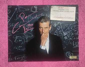 Peter Capaldi Hand Signed Autograph 8x10 Photo COA Doctor Who