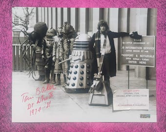 Tom Baker Hand Signed Autograph 11x14 Photo COA Doctor Who