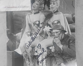 Vicki Lawrence & Carol Burnett Hand Signed Autograph 8x10 Photo COA