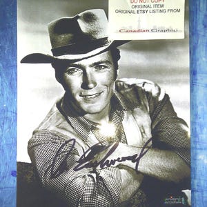 Clint Eastwood Hand Signed Autograph 8x10 Photo COA