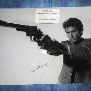 Clint Eastwood Hand Signed Autograph 11x14 Photo COA