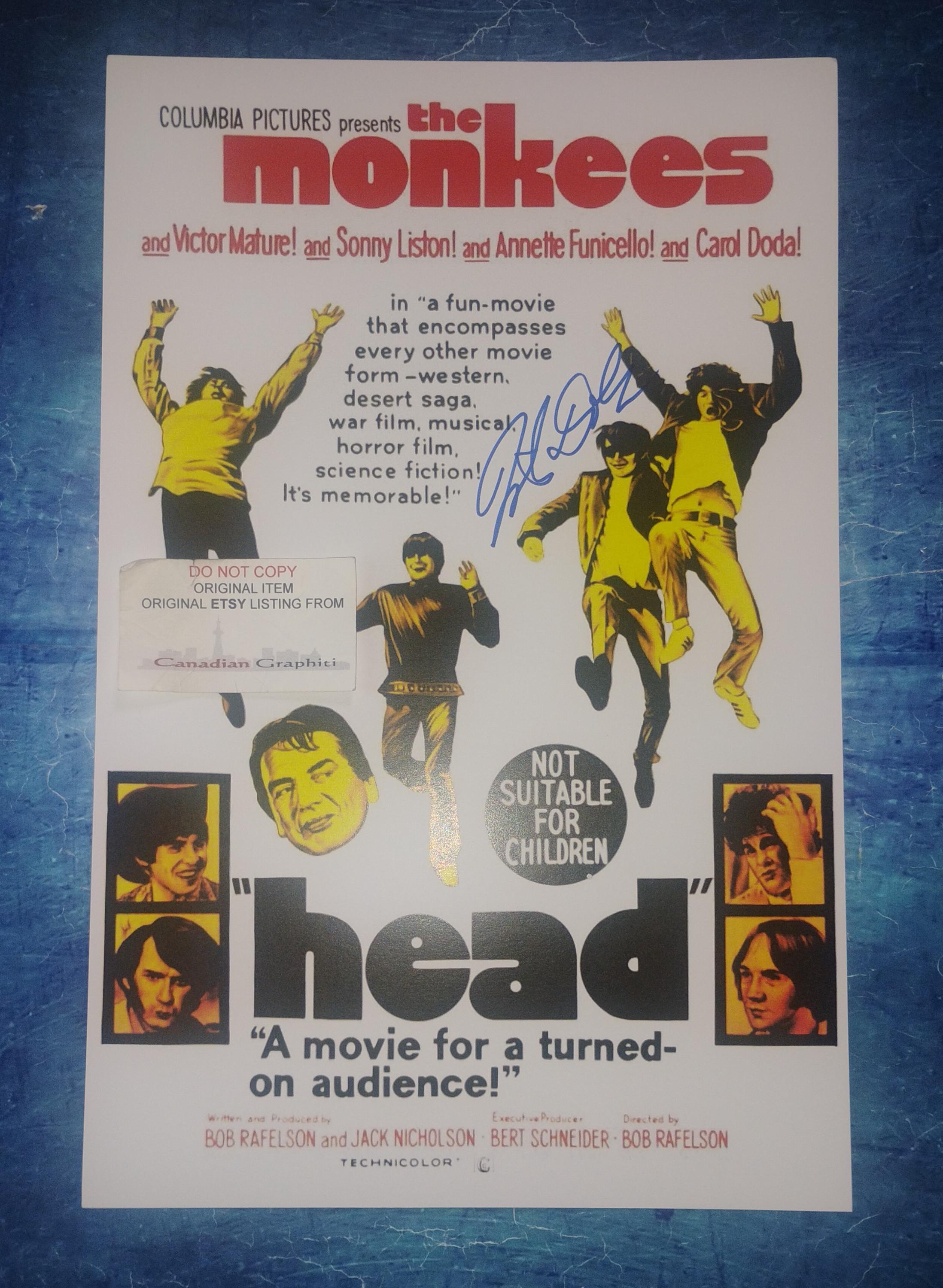 The Monkees Autograph - Etsy