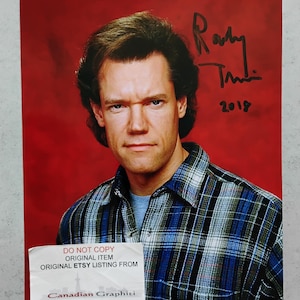 Randy Travis Hand Signed Autograph 8x10 Photo COA