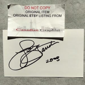 Farrah Fawcett Hand Signed Autograph Index Card COA