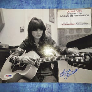 Linda Ronstadt Hand Signed Autograph 8x10 Photo PSA COA