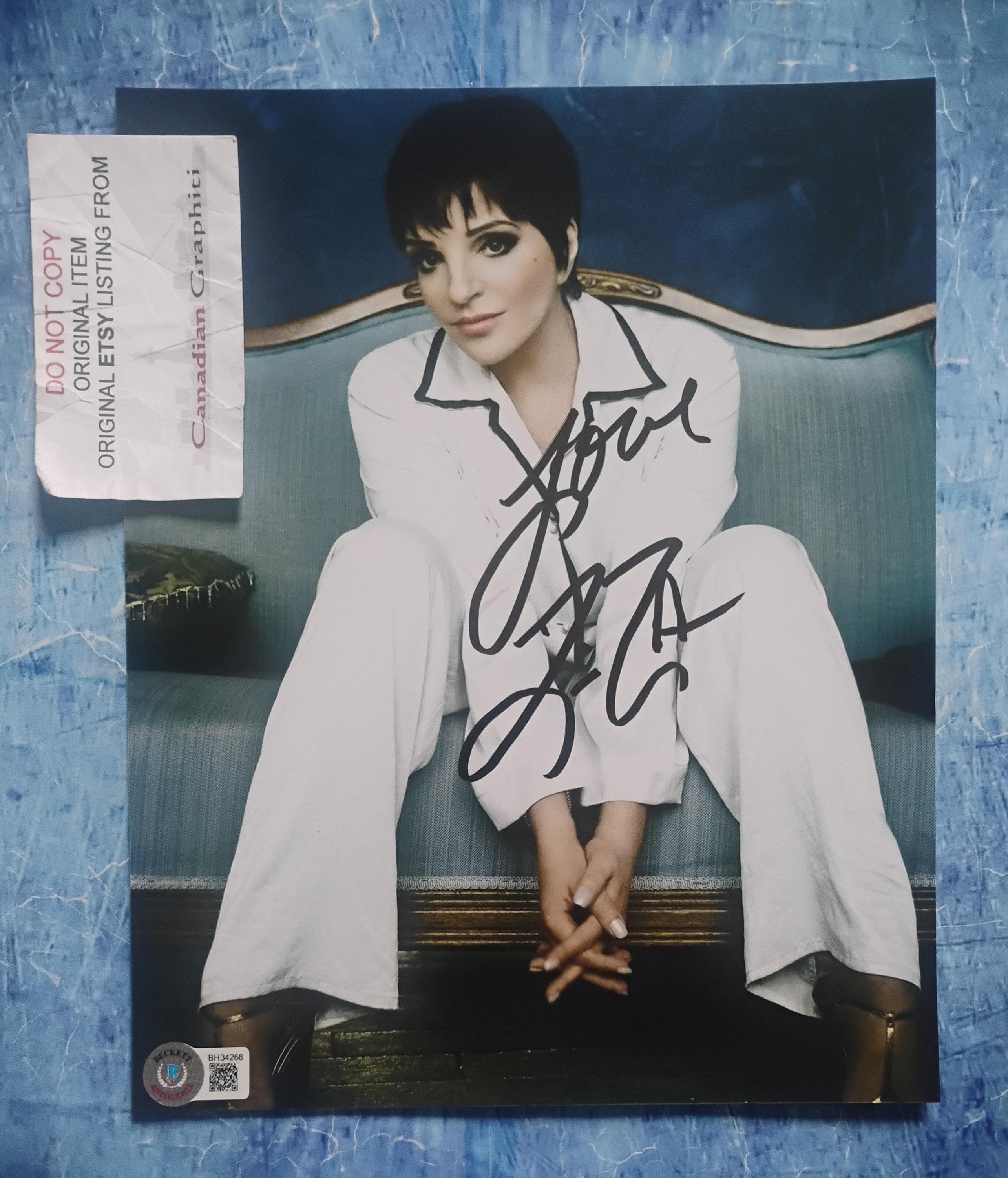 Liza Minnelli Hand Signed Autograph 8x10 Photo BAS COA - Etsy