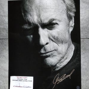 Clint Eastwood Hand Signed Autograph 11x14 Photo COA