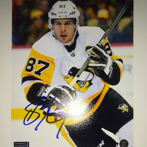Pittsburgh Penguins Sidney Crosby 87 Signed 3D Hoodie