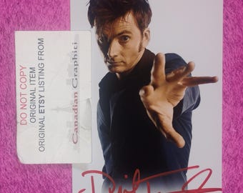 David Tennant Hand Signed Autograph Photo COA Doctor Who