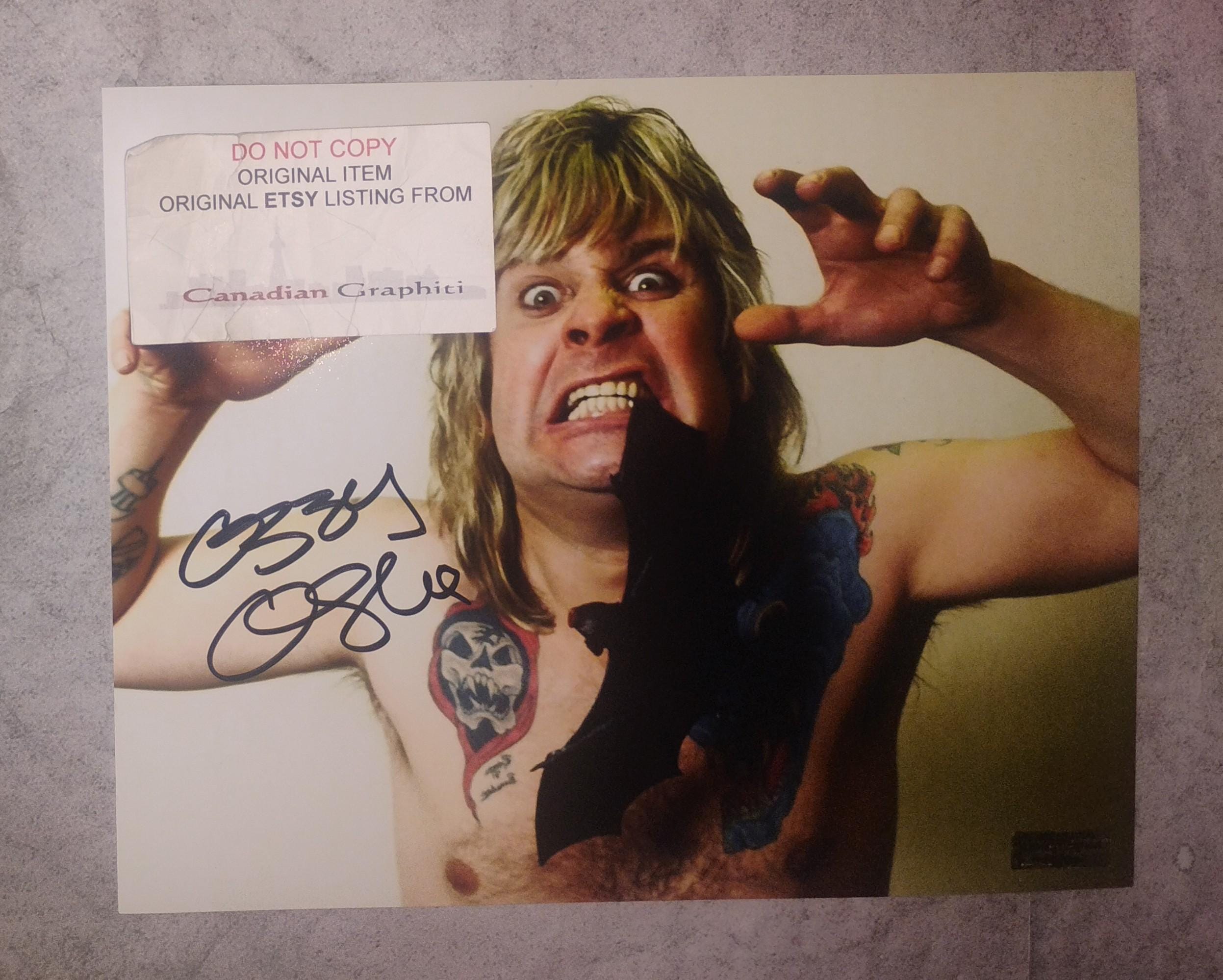 Signed ozzy osbourne memorabilia - Etsy 日本