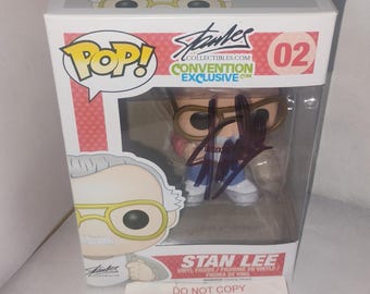 Stan Lee Hand Signed Autograph Fan Expo Canada Exclusive Funko Pop