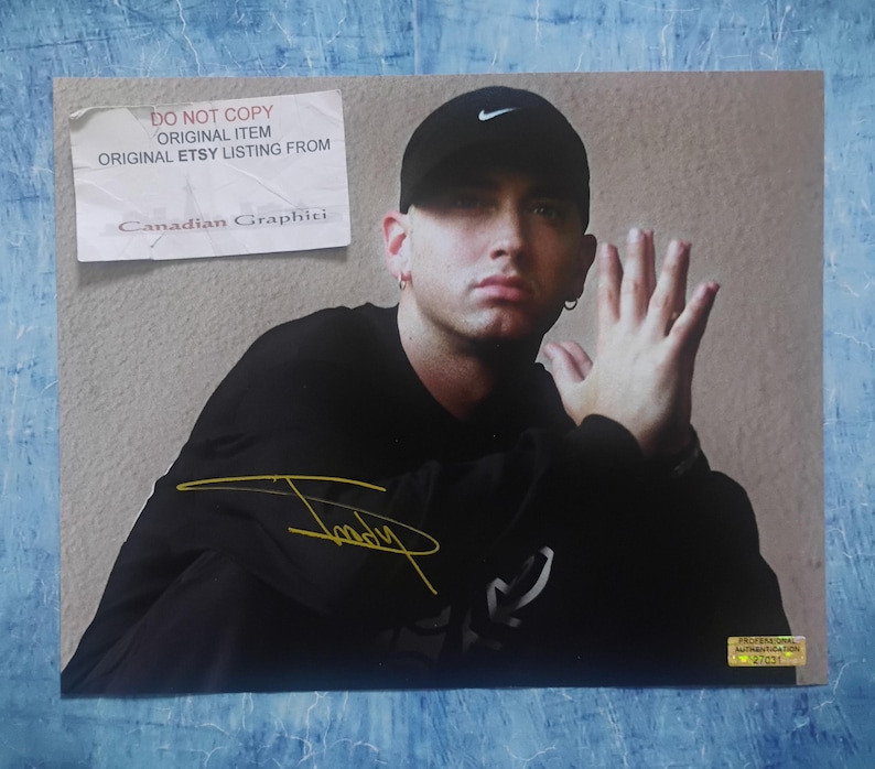 Eminem Hand Signed Autograph 8x10 Photo COA - Etsy