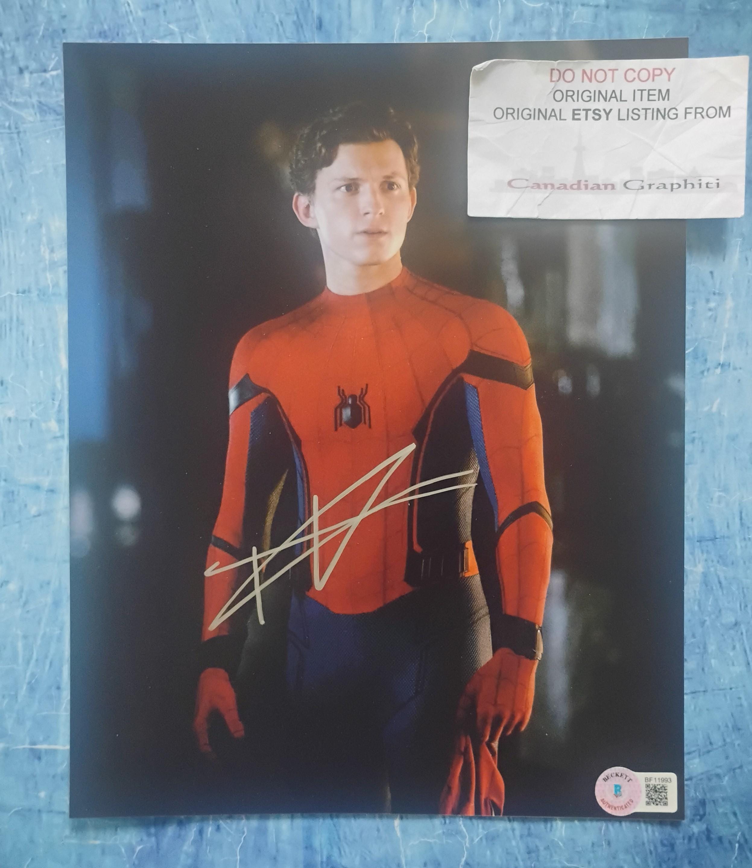 Signed Tom Holland - Etsy
