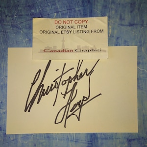 Christopher lllloyd Karte COA handsigniert