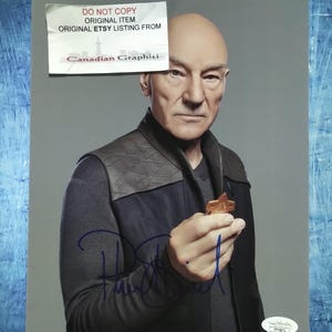 Patrick Stewart Hand Signed Autograph 8x10 Photo JSA COA Star Trek