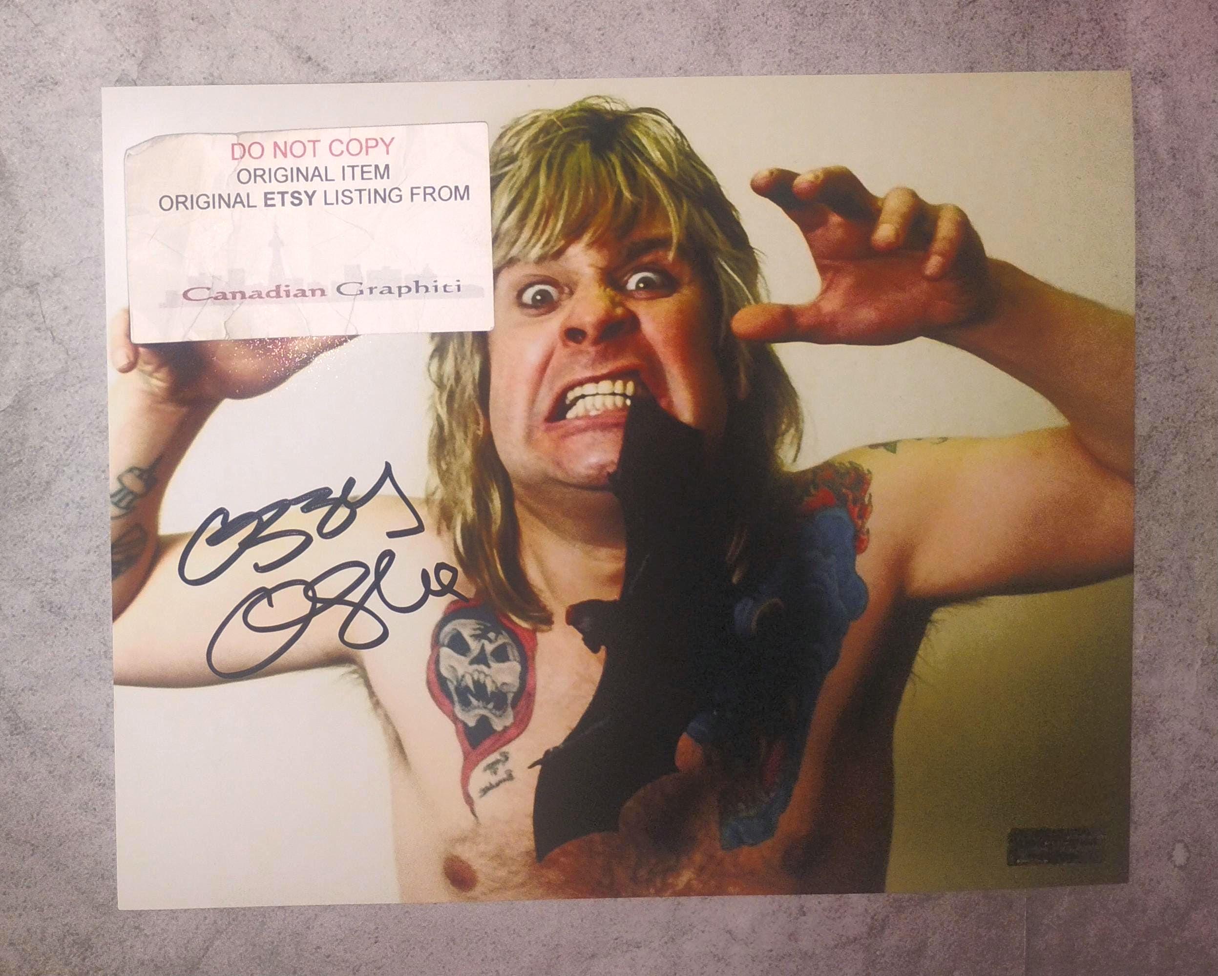 Signed ozzy osbourne memorabilia - Etsy 日本
