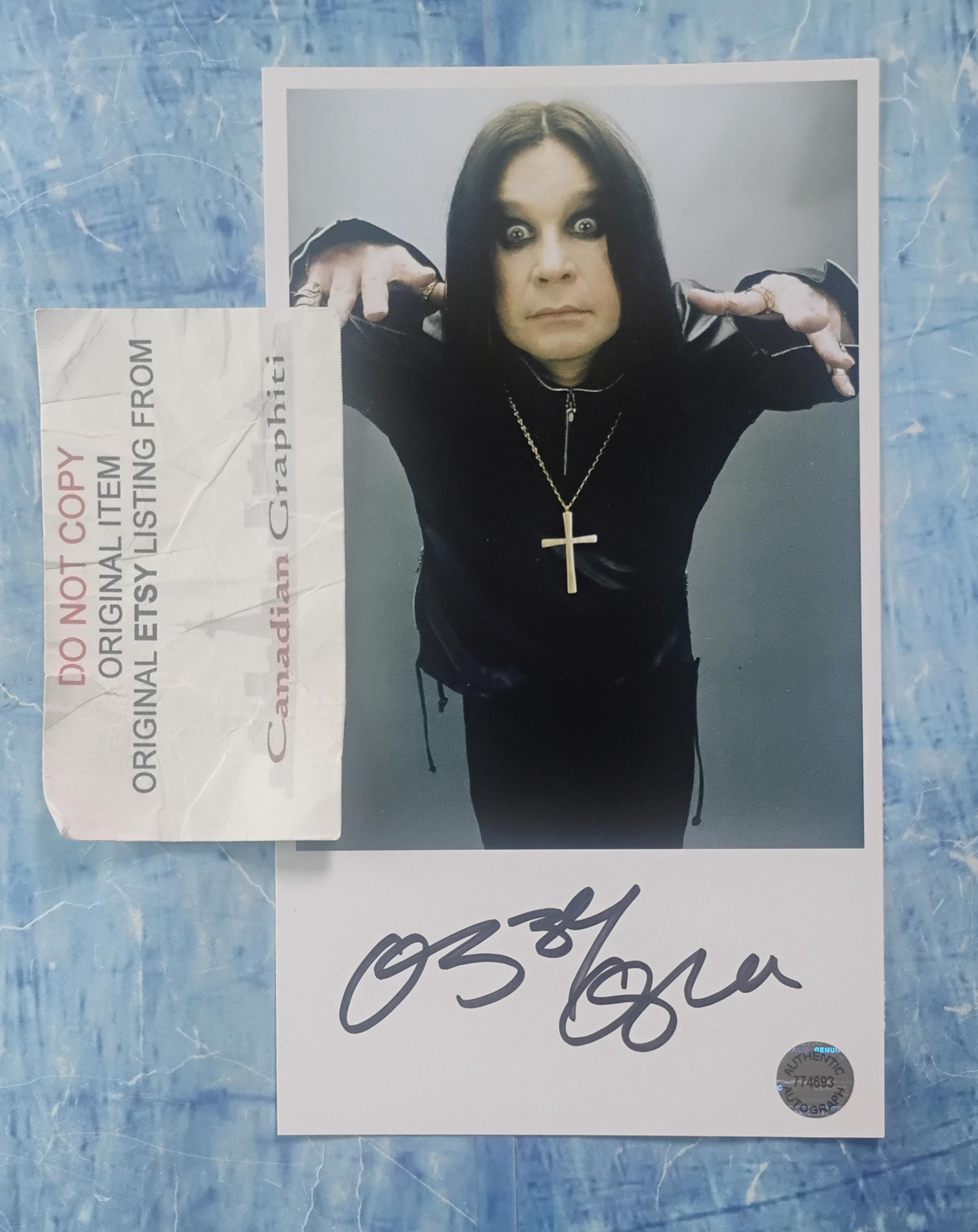 Ozzy osbourne autograph - Etsy 日本