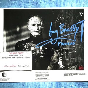 Doug Bradley Hand Signed Autograph 8x10 Photo COA Hellraiser