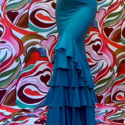 Professional Flamenco Skirt With 6 Ruffles. Etsy